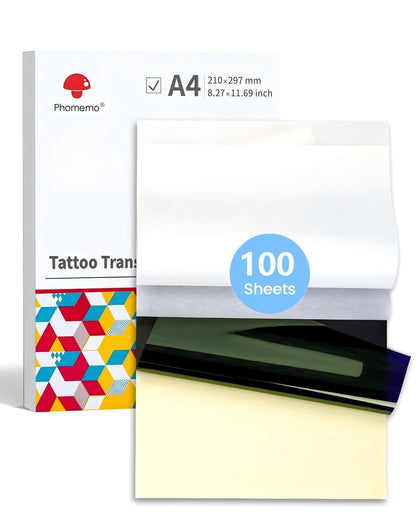 Tattoo Transfer Paper, 100 Sheets, A4 Size Tattoo Stencil Paper