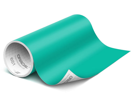 651 Matte Turquoise Vinyl Durable Roll Easy to Weed Permanent Adhesive Craft Vinyl for Plotting Machines, Decals &
