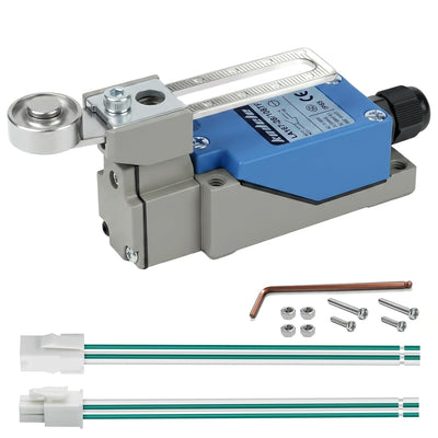 Limit Switch 1NO 1NC 5A 250VAC IP65-Waterproof Roller Lever Arm Adjustable