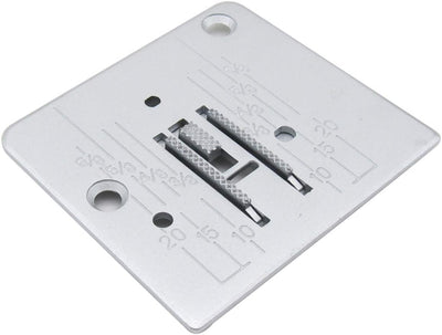 CKPSMS Brand -1SET #744004001+735081004 Needle Plate&Feed Dog Compatible with Janome New Home,Babylock,Elna,Necchi,Husqvarna Viking Zig Zag Sewing Machine