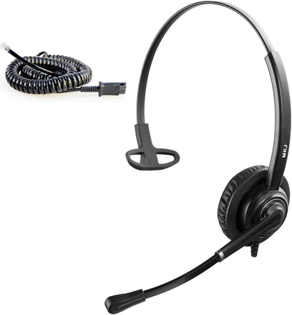 Cisco Headset for Office Phones Corded RJ9 Telephone Headset with Microphone Noise Cancelling for Cisco CP-7841 7861