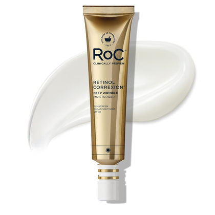 Retinol Correxion Deep Wrinkle Daily Face Moisturizer with Sunscreen SPF 30 for Fine Lines, Dark Spots, Post-Acne