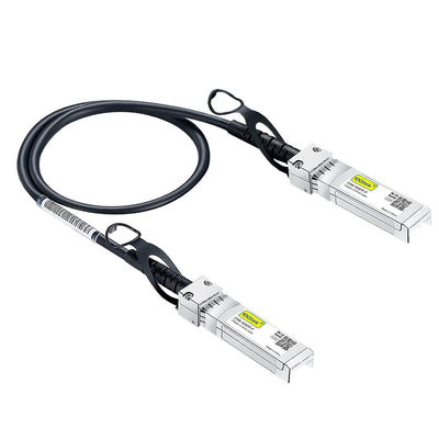 10Gtek 1.25G SFP DAC Twinax Cable - Gigabit Passive Direct Attach Copper Twinax SFP Cable for Cisco SFP-1GBASE-CU0.3M, Ubiquiti UniFi, Fortinet, Netgear, TP-Link and More, 0.3-Meter(0.98ft)