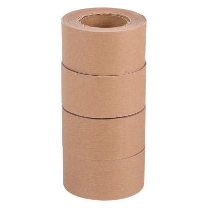 4 Rolls 48mm Writable Water Activated Kraft Paper Packing Tape