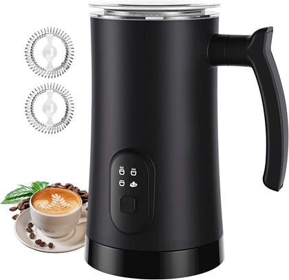 Milk Frother, 4-in-1 Electric Milk Steamer, 350ml/11.8oz Automatic Frother for Coffee, Warm and Cold Foam Maker for