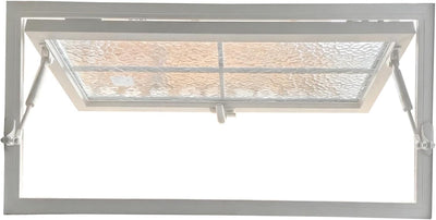 Aluminum Basement Hopper Window with Tempered Glass, Shed Windows