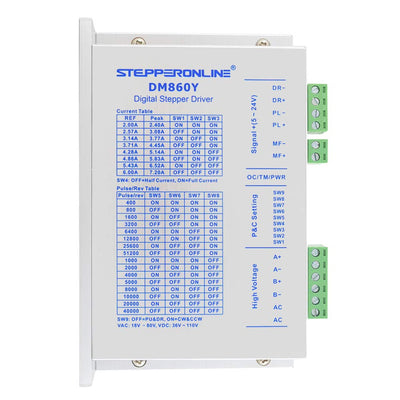 STEPPERONLINE Digital Stepper Motor Driver CNC 2.4-7.2A 36-110VDC for Nema 34 Stepper Motor