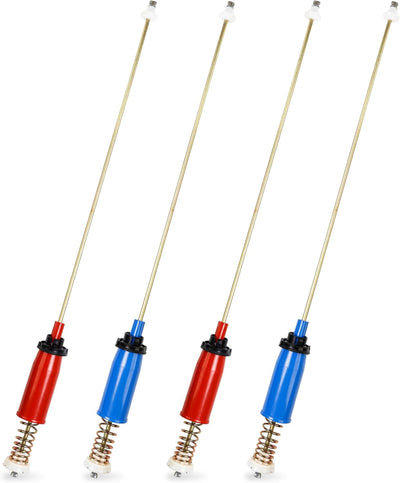 BlueStars WH16X10158 & WH16X10159 Washer Suspension Rod Set 28.5" (4Pcs) - For GE, Hotpoint Washer GTWN4250D0WS GTWN4250D1WS HSWP1000M4WW GCWP1800D1WW - Replaces PS3654190 PS3654191 2754602 AP5632455