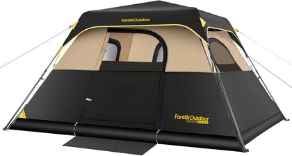 4/6/8/10 Person Instant Tent for Camping Setup in 60s | Camping Tent with Rainfly & Windproof, Portable Instant Cabin