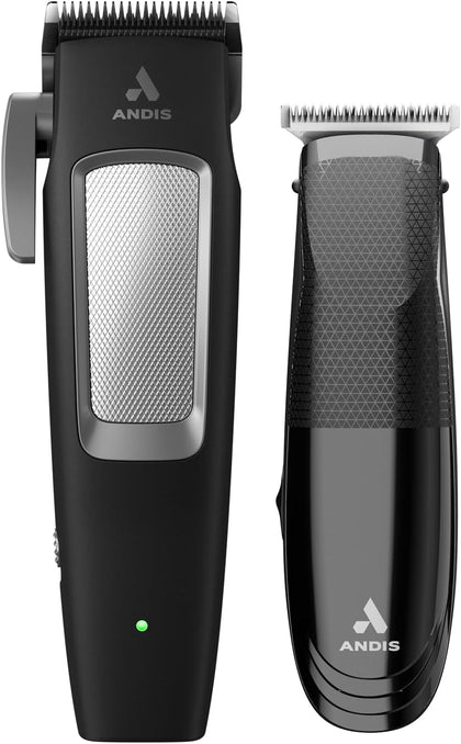 561506 inCRED Cordless Clipper & T-Blade Trimmer Combo, 23-Piece | Titanium-coated stainless blade adjusts 000-1