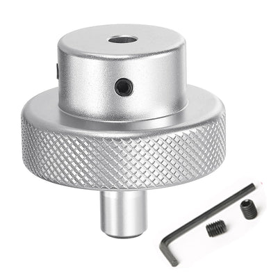 Aluminum Alloy Handwheel Aperture 8-20mm Metal Hand Wheel 60mm OD with Rotate Handle with Screws and Wrench for Milling Machine Lathe Slide Displacement Platform Turning CNC(60mm*12mm)