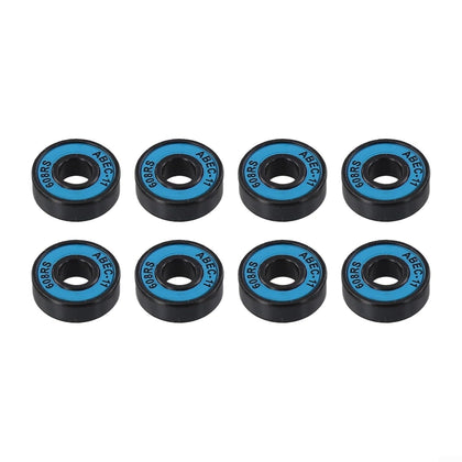 Skateboard Bearings, ABEC-11 608RS, Carbon Steel, Rubber Shield, Skateboards, Longboards, Roller Skates, Kick