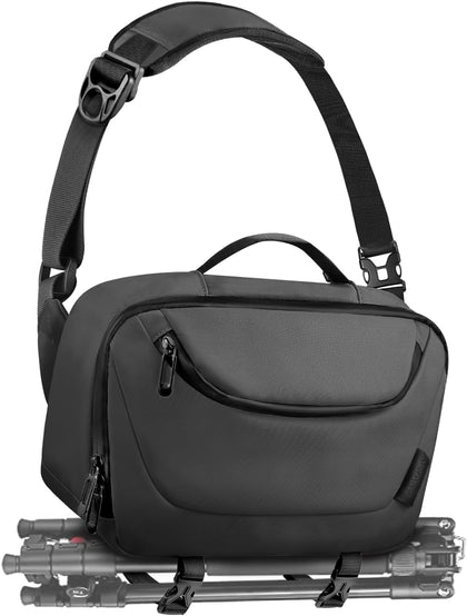 Camera Sling Bag,Waterproof Camera Case with Tripod Holder,Lightweight DSLR/SLR/Mirrorless Camera Bags Crossbody for