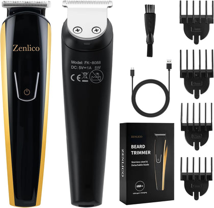 Beard Trimmer for Men, Rechargeable Men's Hair Trimmer for Mustache, Electric Razor & Body Grooming Kit for Beard