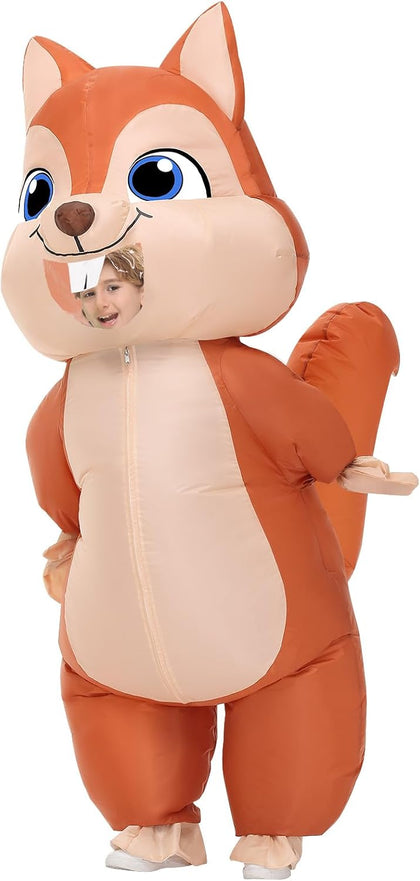 Inflatable Squirrel Costume Kids Thanksgiving Inflatable Costume Christmas Blow Up Squirrel Costumes Halloween
