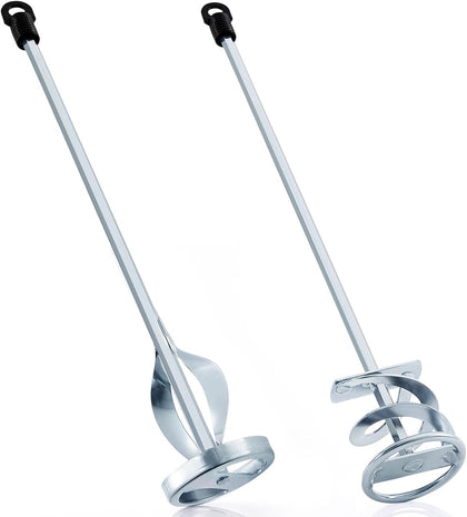 Set of 2 Paint Mixer for Drill Painting Mixer Stirrer Drill Attachment, 15.7" Mixing Paddles and 2.3" Mixing