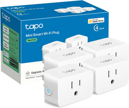 Apple HomeKit Smart Plug Mini, 15A, P125(4-Pack) | Works with Siri, Alexa & Google Home, UL Certified, 2.4G Wi-Fi