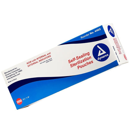 Sterilization Pouches - Self-Sealing Autoclave Bags for Medical, Dental, Tattoo & Nail Care Tools - Blue-Tinted