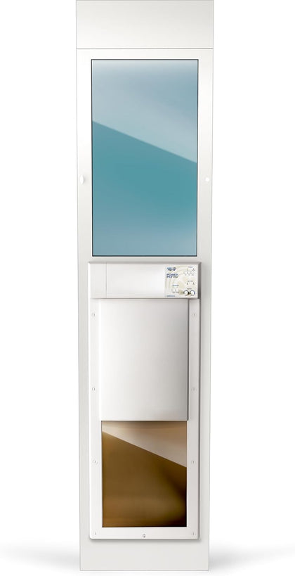 Power Pet Automatic Sliding Glass Patio Pet Door by High Tech Pet - Pet Operated Dog Door, Heavy-Duty Aluminum Frame