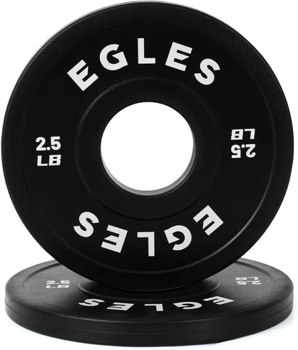 Change Plates Set 1.25LB, 2.5LB, 5LB - Rubber-Coated Weight Plates in Pairs, Olympic Bumper Plates, Color-Coded, IWF