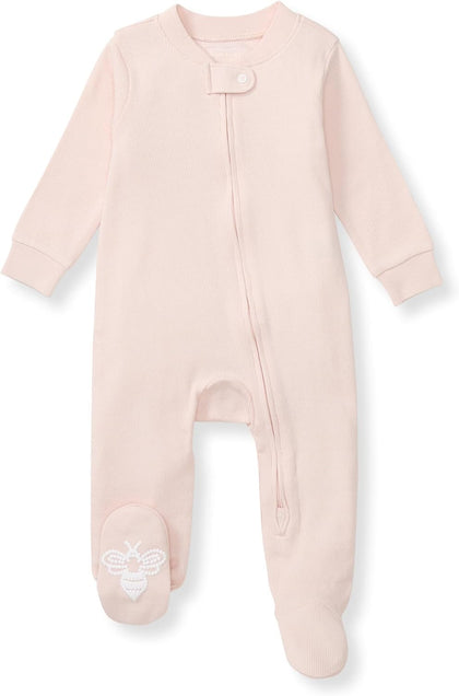 Girls' Organic Cotton, Sleep and Play Footed Pajamas