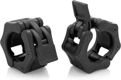 USA Made Olympic Barbell Collar 2 inch Quick Release Pair of Locking 2" Pro Weight Bar Plate Locks Clamp Clips for