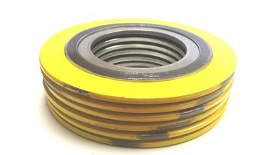 Sterling Seal & Supply SSS 9000IR1500304GR150X6 Spiral Wound Gasket with 304SS Inner Ring, 1-1/2" Pipe Size x 150# Class Flange x 304SS/Flexible Graphite (Pack of 6)