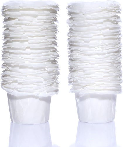 100 Disposable K Cup Filters for Keurig Reusable K Cups, Coffee Paper Liners for Refillable Pods, Smoother Coffee