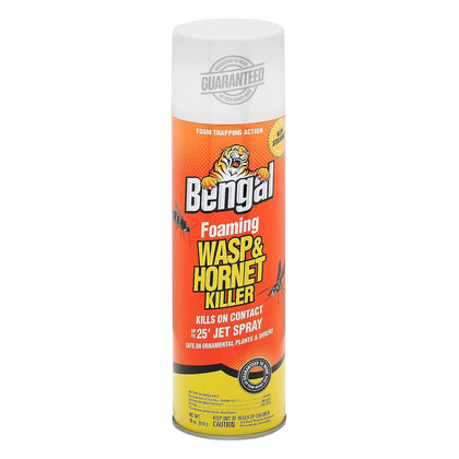 Foaming Wasp and Hornet Killer – Long Range Wasp & Hornet Spray with Foam Trapping Action – Non-Staining Outdoor Long