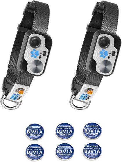 Genuine MS-5 Automatic Pet Door Collar 2-Pack, Tested & Certified by High Tech Pet with 6 Free Premium Batteries.