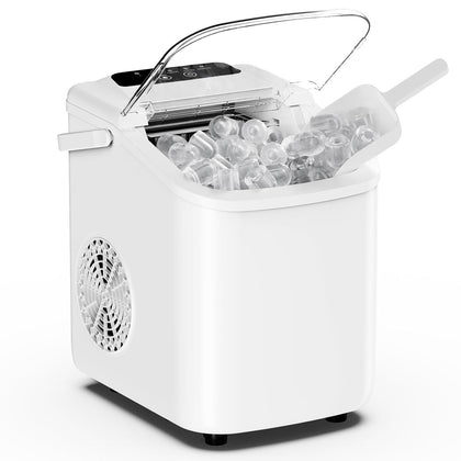 Countertop Ice Maker with Self-Cleaning, Portable Ice Maker Machine