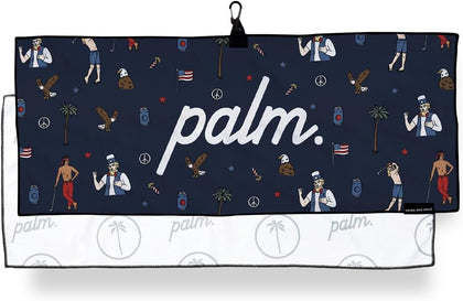 Golf Microfiber Golf Towel with Carabiner Clip | 14 x 36 inches| Premium Quality | Waffle Pattern