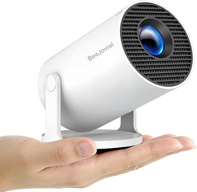 HY300PRO+ Smart Mini Projector | Android 14 Built-In Apps, 4K Support, 1080P Support