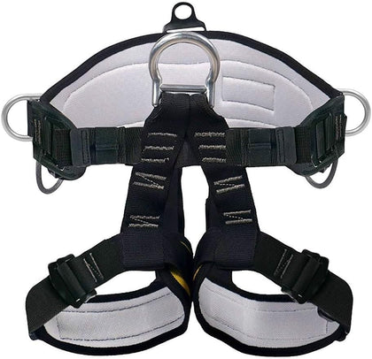 Thicken Climbing Harness, Protect Waist Safety Harness Gear, Wider Half Body Harness for Roofing Fire Rescuing Rock
