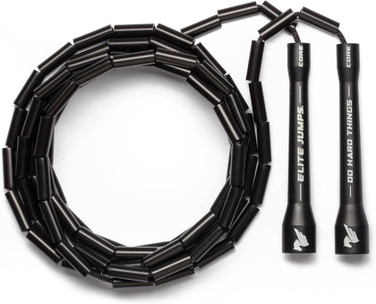 Elite Jumps - Do Hard Things 1” Beaded Jump Ropes | Crossover Jump Rope for Your Exercise Equipment | Segmented Jump