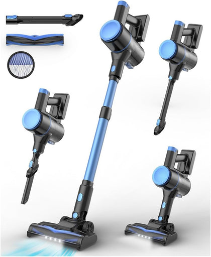 N8 Cordless Vacuum Cleaner,Lightweight Stick Vacuum with Powerful Suction,2200mAh Battery,40 Mins