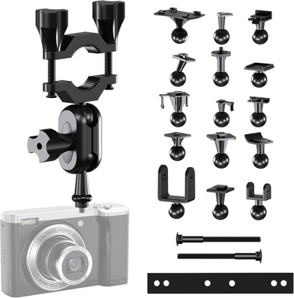 Dash Cam Mount, Rearview Mirror Bracket Installation Kit, for Rove APEMAN CHORTAU VANTRUE Crosstour Old Shark GoPro