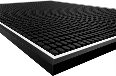 Premium Bar Mat for Countertop, Coffee Mat, Dish Drying mat, 18 in x 12in Durable and Stylish Service Cocktail Bar