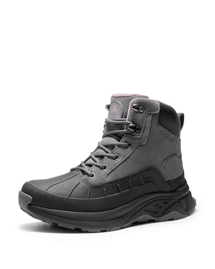 Women's Waterproof Hiking Boots,Dark Grey,10