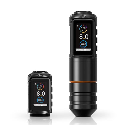 Ninja Pro Tattoo Machine with Coreless Motor - Rotary Cartridge Tattoo Pen with 2000mAh Power Supply for