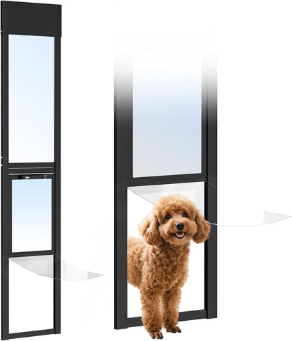 Dog Door for Sliding Glass Door, 74 7/8" to 80 5/8"
