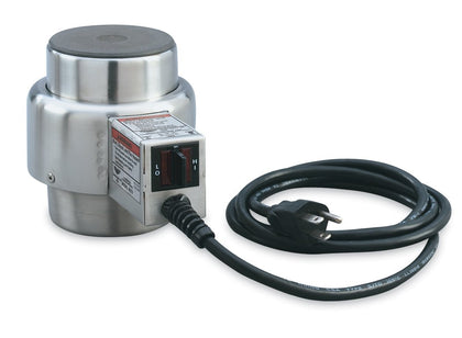 Vollrath 46060 Universal Electric Chafer Heater with Two Power Settings, Spring-Loaded Element, Fits Standard Fuel Cup Openings, 120-Volt, 6 Ft Cord, Catering Food Service Use, Party Heater