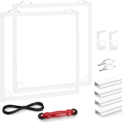 2 Sets Window Screen Frame Kit 5/16 in x 1/8 in x 36 Inch Build or Repair Window Screens – Cut to Size,No Mesh