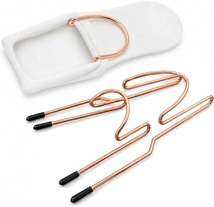 2-Piece Sock Hoop for Embroidery Machines,Adult and Child Metal Hooping Aid Set for Stabilizing