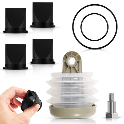 For Dometic 385230980 Pump Bellow Kit & 385310076 1-1/2'' Duckbill Valve Kit & 385310151 O-Ring Kit Replace For Dometic S, T, J, VHT, and VG series Vacuum Pump Kit
