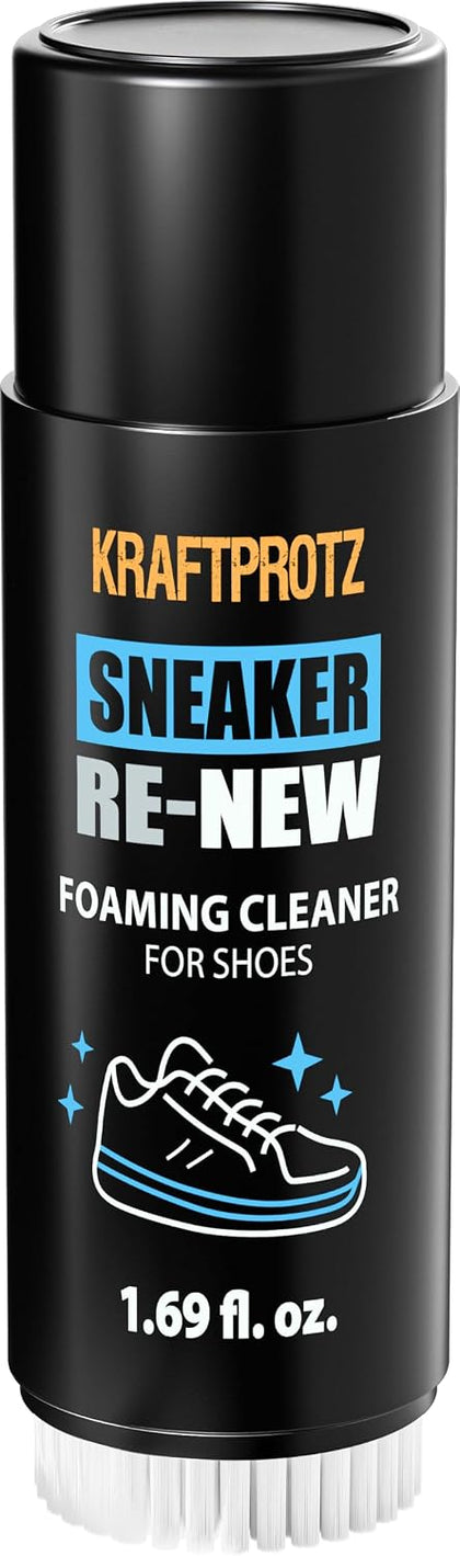Shoe Cleaner Foam with Brush 1.69 fl oz / 50 ml – No-Rinse Sneaker Cleaner for Sneakers & Shoes – Built-In Brush for