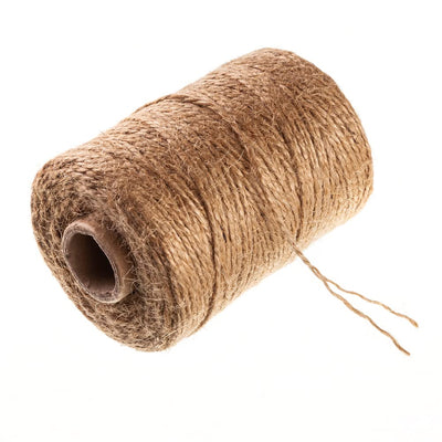 600ft Jute Rope Natural Jute Twine String Thin Rope Burlap String for Gift Box Packing Decorating Gardening 2 ply