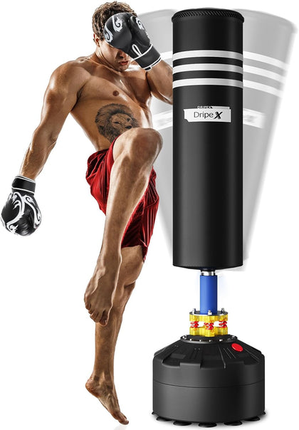 Free Standing Punching Bag for Adults, 69'' Heavy Boxing Bag with Stand, Boxing Equipment for Fight Camp Home Gym