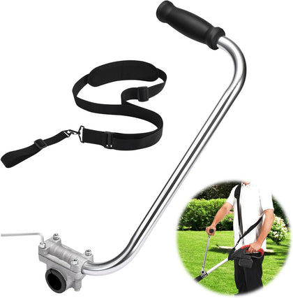 Ergonomic Trimmer Grip, String Trimmers Handle with Shoulder Strap Harness, Weed Eater Handle Extension with Bracket