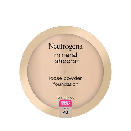 Neutrogena Mineral Sheers Lightweight Loose Powder Makeup Foundation with Vitamins A, C, & E, Sheer to Medium